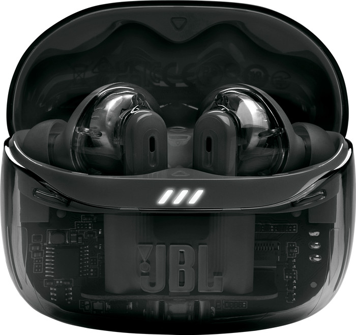 JBL Tune Beam 2 Ghost Schwarz vorne