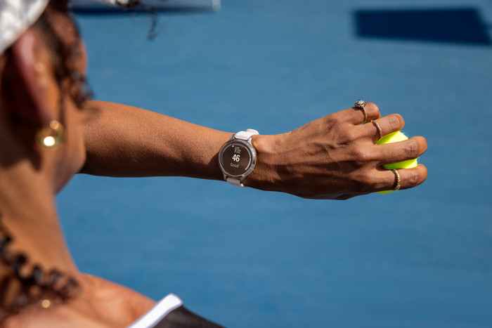 Garmin Lily 2 Active Gold product in use