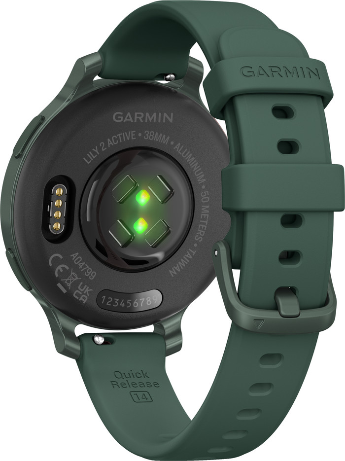 Garmin Lily 2 Active Green back