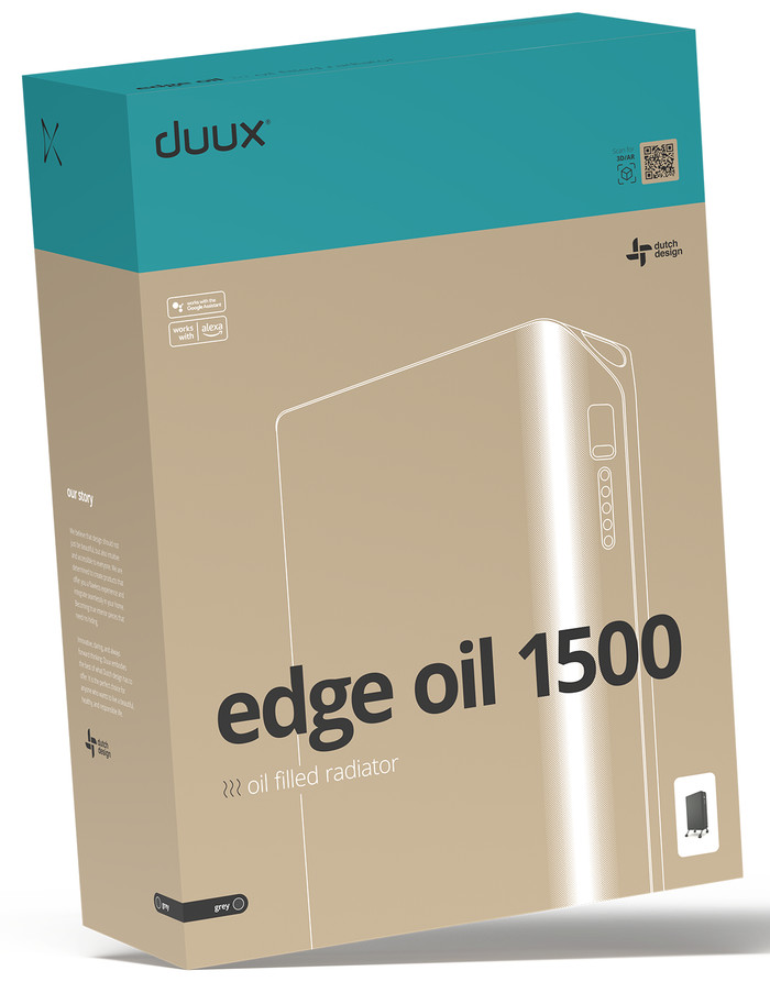Duux Edge Oil Heizkörper 2000W Grau verpackung