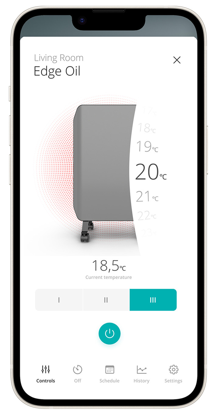 Duux Edge Oil Heizkörper 2000W Grau visueller lieferant
