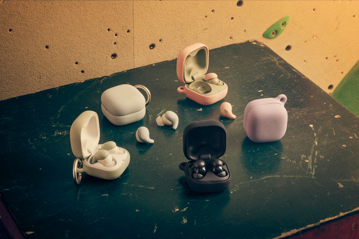 Sony Linkbuds Fit Ohreinsatz Rosa produkt in gebrauch