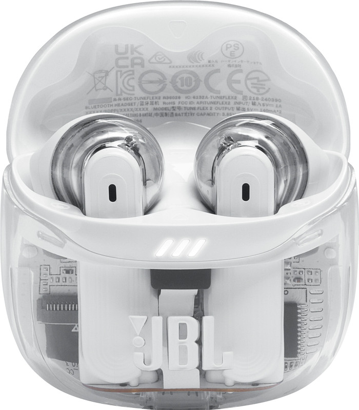 JBL Tune Flex 2 Ghost White front