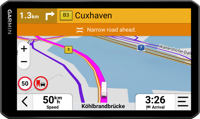 Garmin Dezl LGV720 Truck Europe + South Africa front