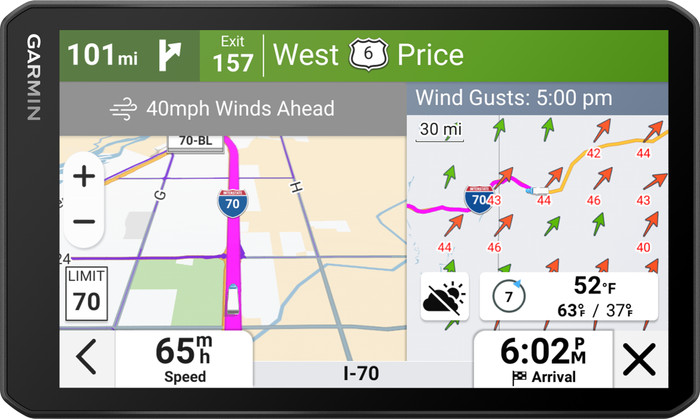 Garmin Dezl LGV720 Truck Europe + South Africa front