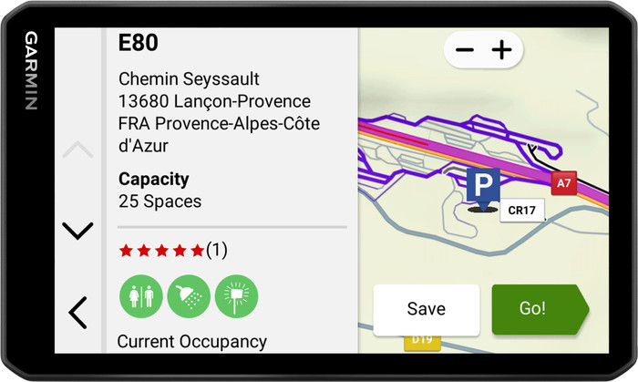 Garmin Dezl LGV720 Truck Europe + South Africa front