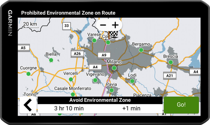 Garmin Dezl LGV720 Truck Europe + South Africa front