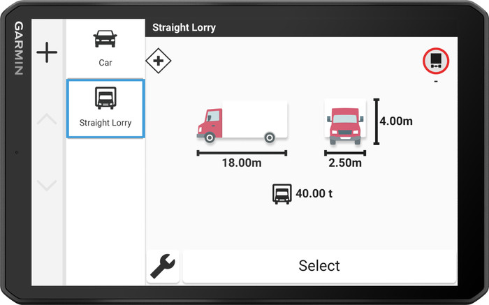 Garmin Dezl LGV820 Truck Europe + South Africa front