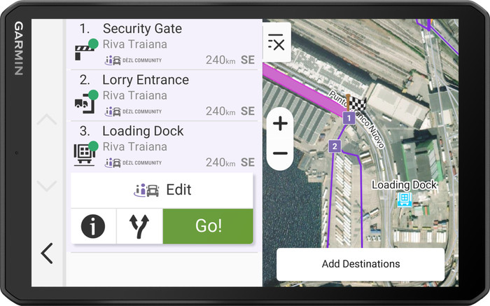 Garmin Dezl LGV820 Truck Europe + South Africa front