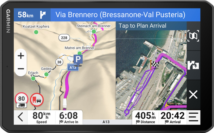Garmin Dezl LGV820 Truck Europe + South Africa front