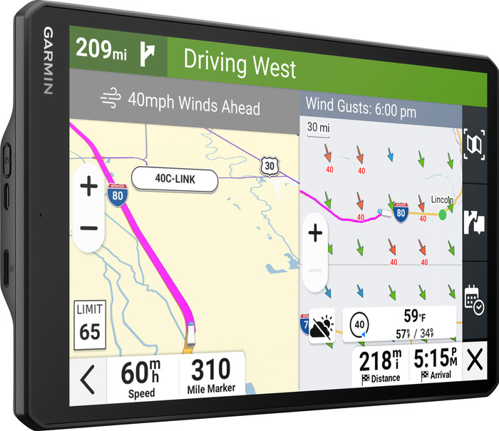 Garmin Dezl LGV1020 Truck Europa + Südafrika linke seite