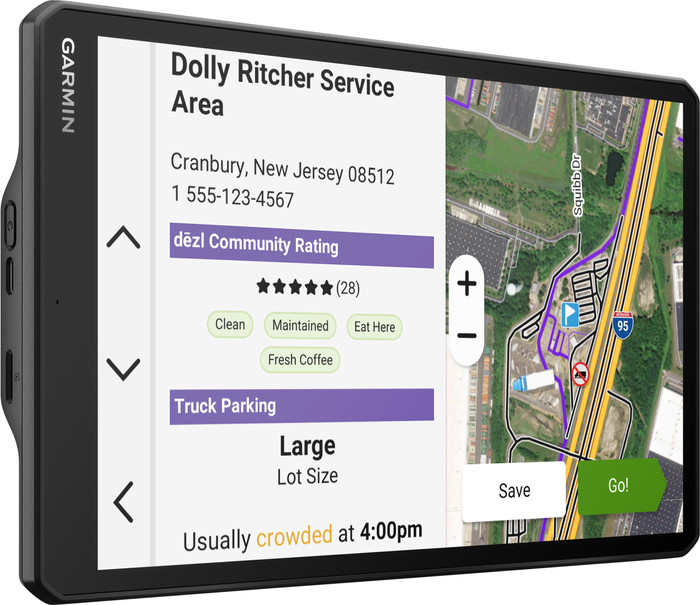 Garmin Dezl LGV1020 Truck Europa + Südafrika linke seite