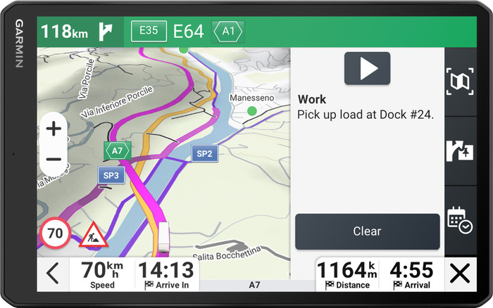 Garmin Dezl LGV1020 Truck Europa + Südafrika vorne