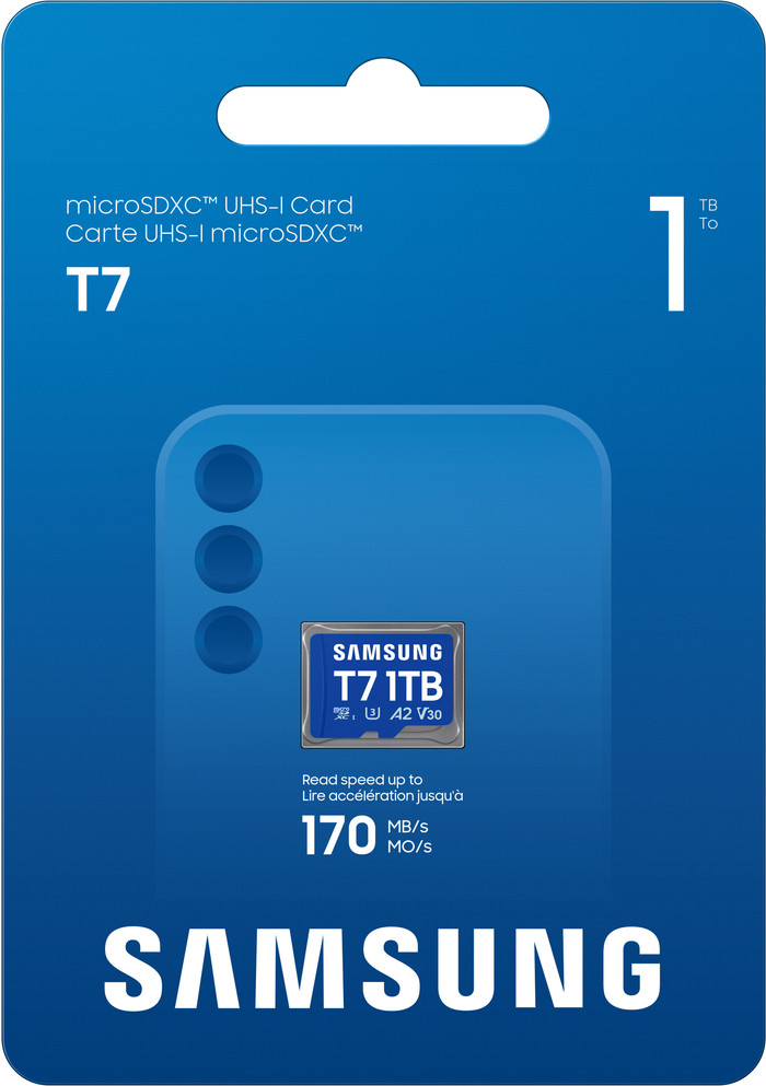 Samsung microSDXC T7 1TB 170MB/s verpackung