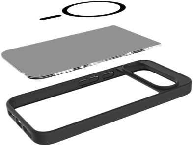 Just in Case Google Pixel 11 Pro XL / 10 Pro XL Backcover mit Magnet Schwarz innen