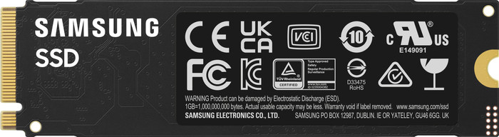 Samsung 990 EVO Plus 4TB NVMe SSD rückseite