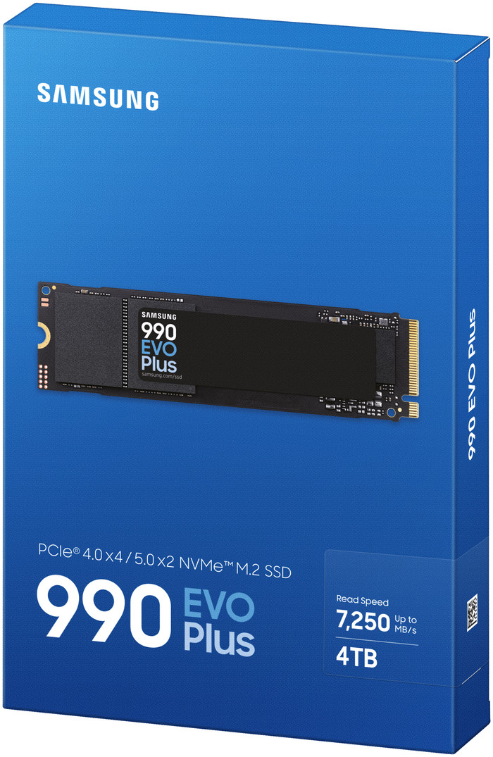 Samsung 990 EVO Plus 4TB NVMe SSD verpackung