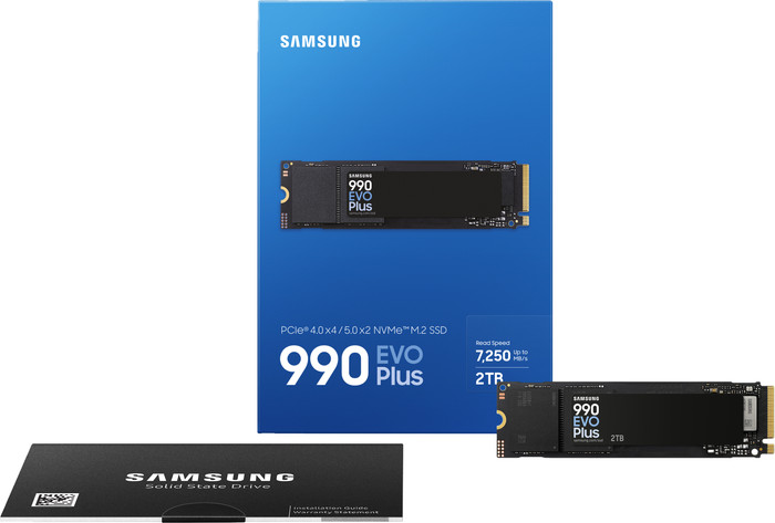 Samsung 990 EVO Plus 2TB NVMe SSD verpackung