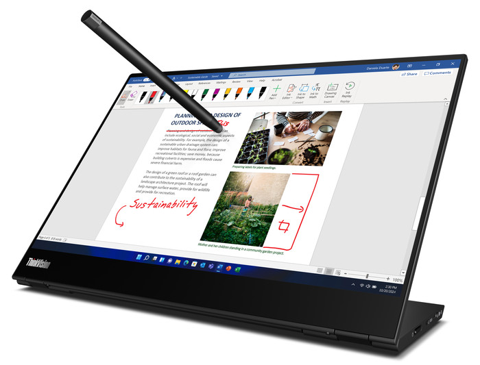 Lenovo ThinkVision M14t Gen2 detail