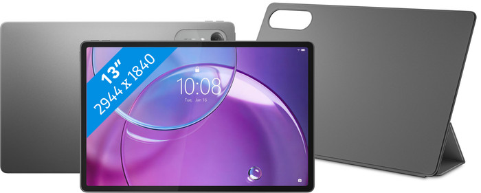 Lenovo Idea Tab Pro Gen 2 13 Zoll 256GB WLAN Grau mit Stylus + Book Case Main Image