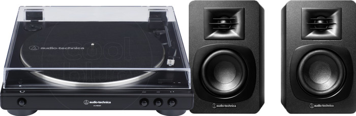 Audio-Technica AT-LP60XBTBK + Audio-Technica ATH-SP3X Schwarz Main Image