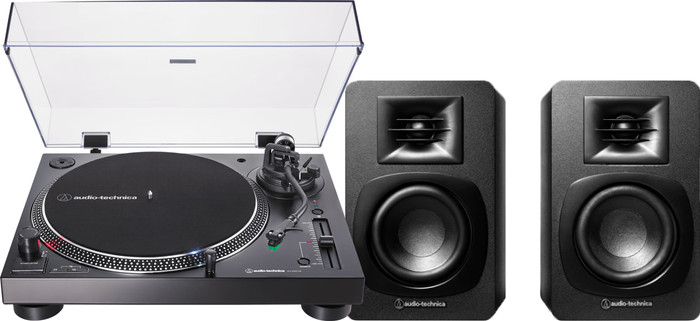 Audio-Technica AT-LP120XBT + Audio-Technica ATH-SP3X Schwarz Main Image
