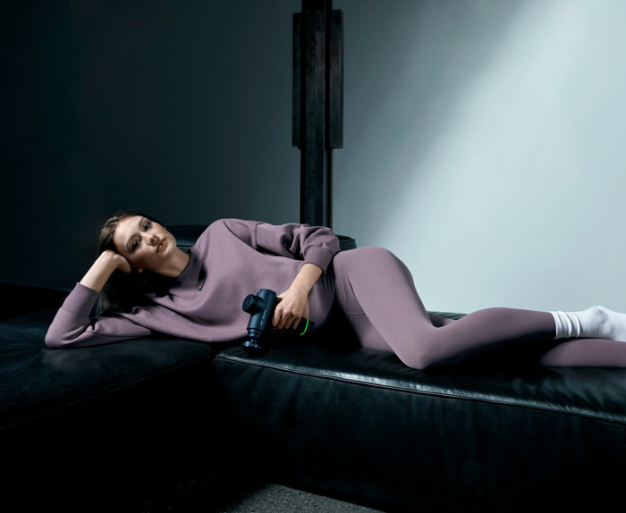 Hyperice Hypervolt Go 2 White product in use