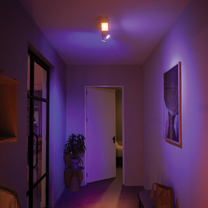 Philips Hue Centris Aufbauspot White & Color - Weiß - Rechteckig - 2 Spots produkt in gebrauch