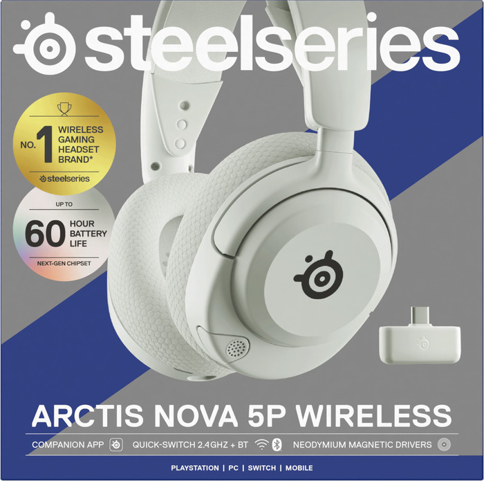 SteelSeries Arctis Nova 5P White packaging