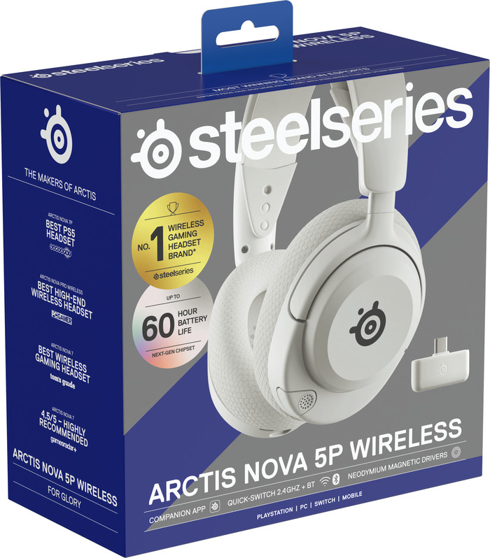 SteelSeries Arctis Nova 5P White packaging
