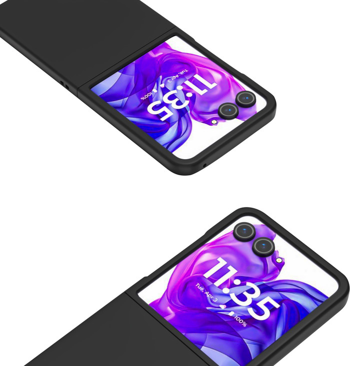 Just in Case Motorola Razr 50 Ultra Hard Case Schwarz vorne