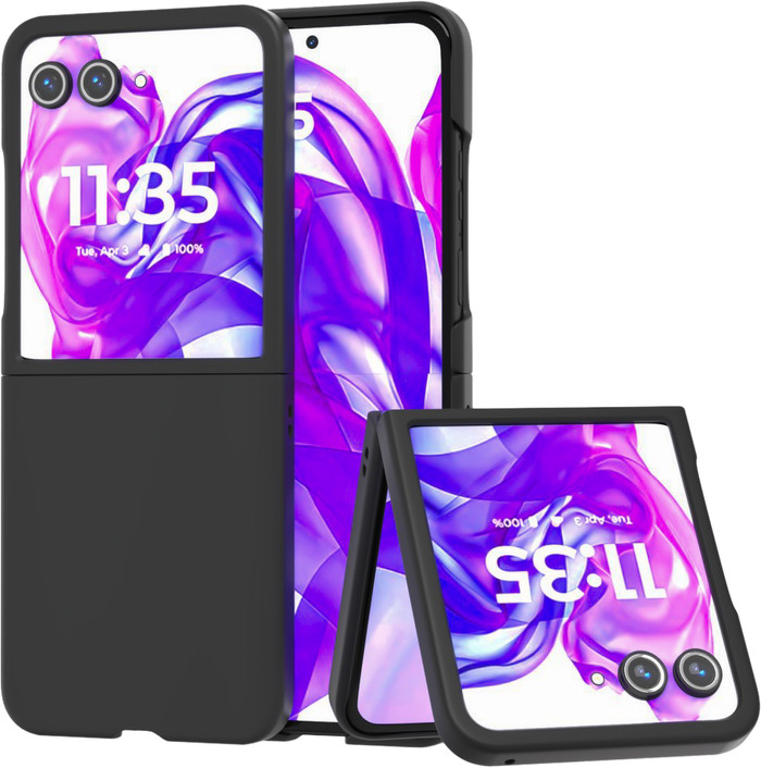 Just in Case Motorola Razr 50 Ultra Hard Case Schwarz Main Image