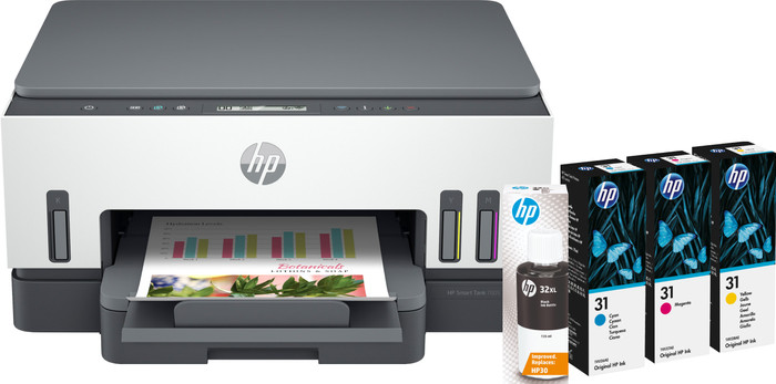 HP Smart Tank 7005 + 1 Satz Reservetintenflaschen Main Image