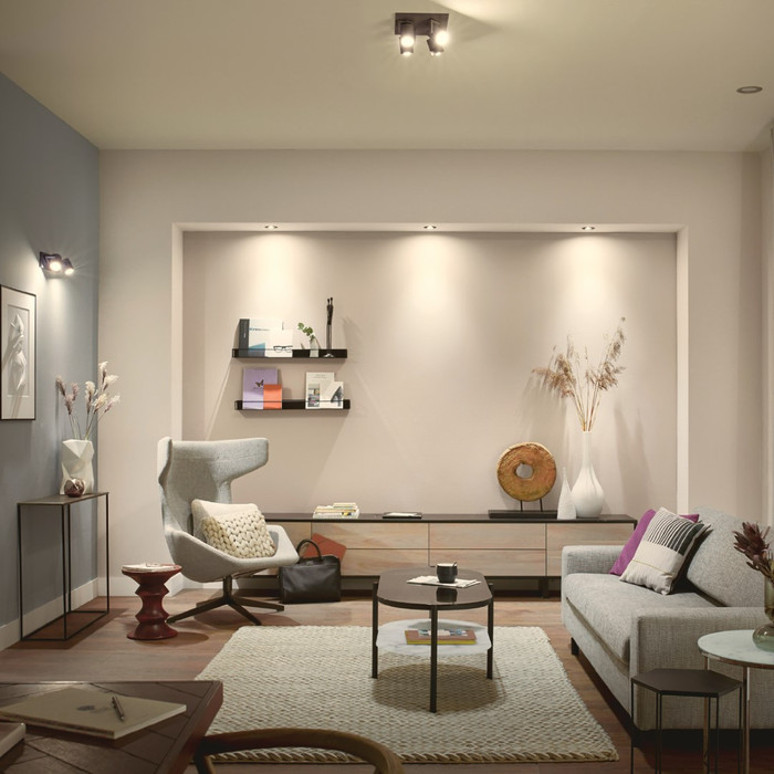 Philips Hue Milliskin Einbaustrahler White Ambiance - rund - Weiß - 12er-Pack produkt in gebrauch