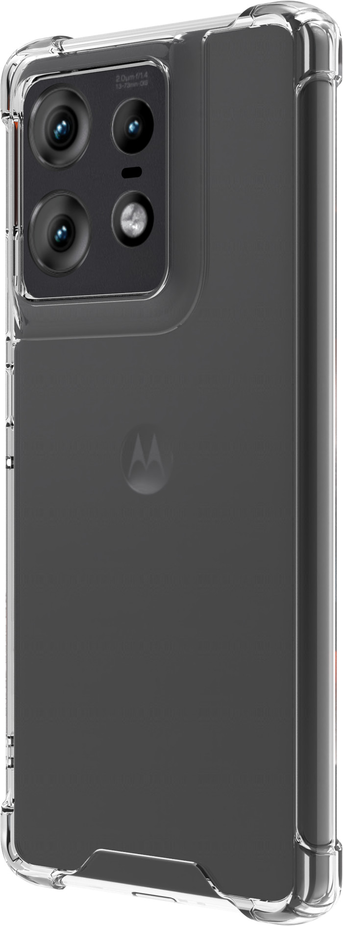 BlueBuilt Protective Back Cover Motorola Edge 50 Pro Transparent right side