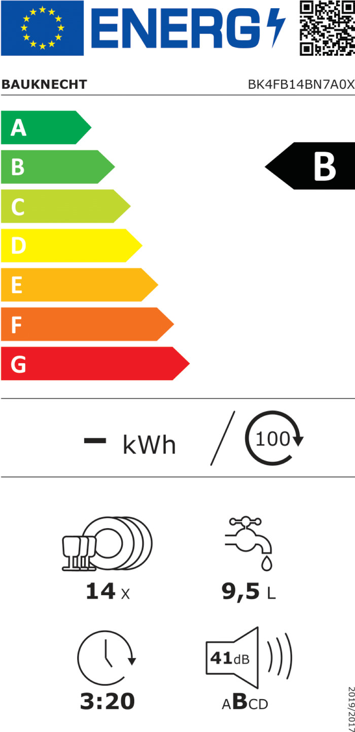 Bauknecht BK4FB14BN7A0X energielabel