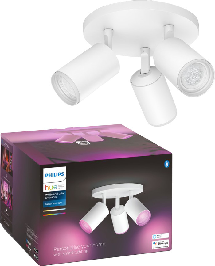Philips Hue Fugato Aufbauspot White & Color - Weiß - 3 Spots verpackung