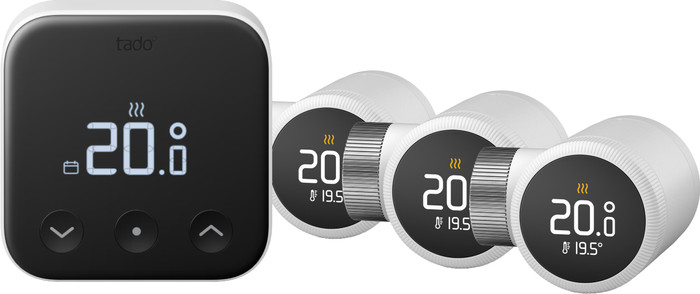 Tado Smart-Thermostat X Starterset Kabellos + 3 Thermostatköpfe Main Image