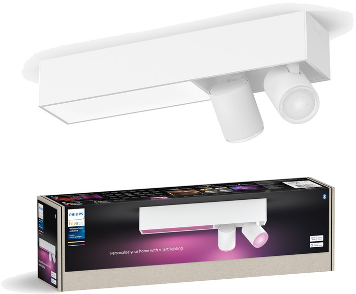Philips Hue Centris Aufbauspot White & Color - Weiß - Rechteckig - 2 Spots verpackung