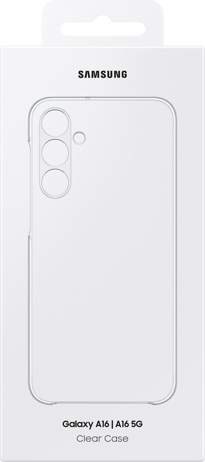 Samsung Galaxy A16 Soft Case Back Cover Transparent packaging