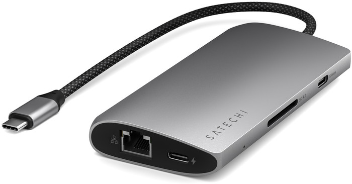 Satechi USB-C Multiport 8K Ethernet Adapter rückseite