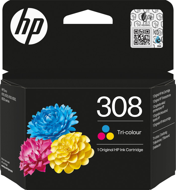HP 308 Cartridges 3-Color Pack Main Image