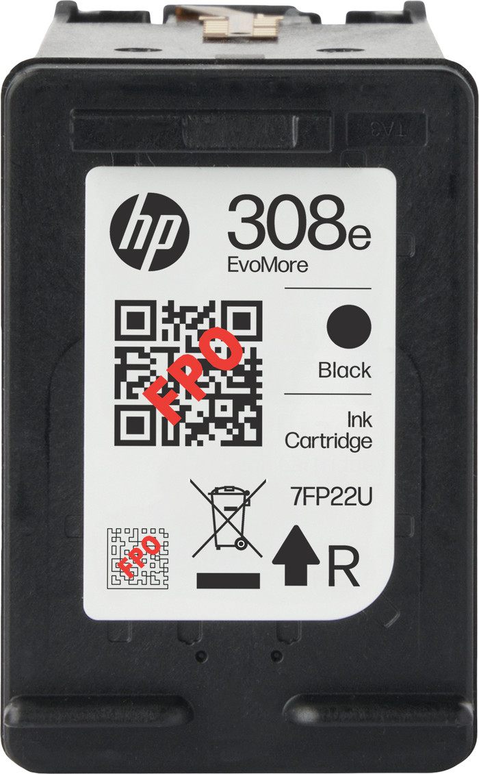 HP 308 XL Patrone Schwarz oberseite