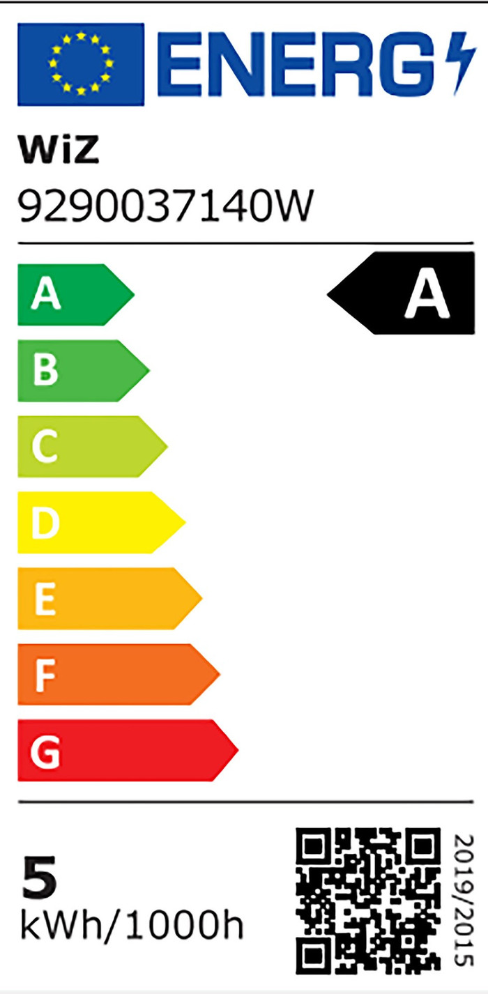 WiZ Filamentlampe - warmes bis kaltweißes Licht - E27 energielabel