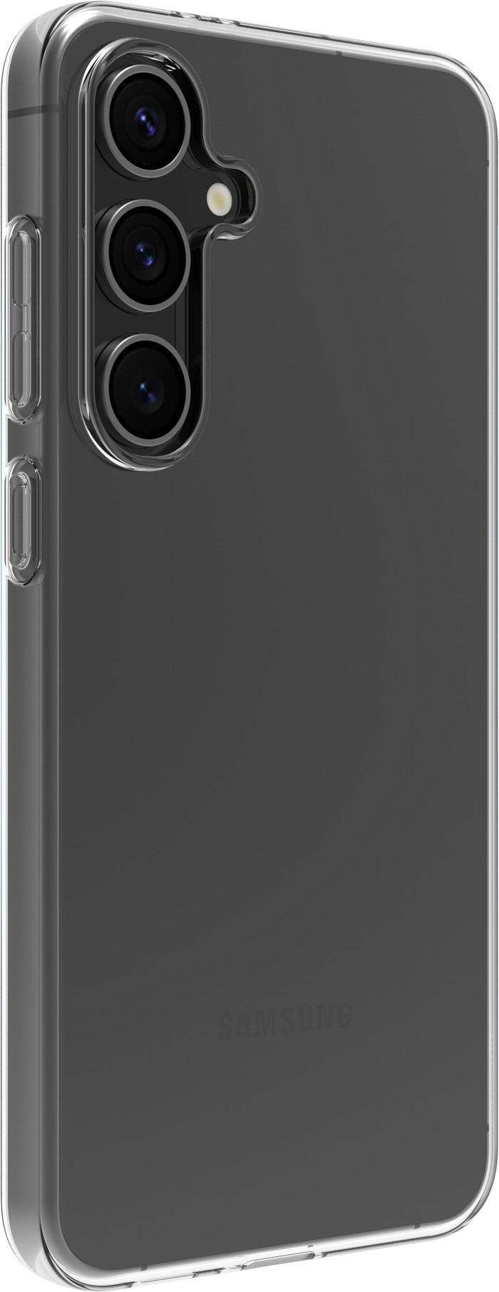 BlueBuilt Samsung Galaxy S24 FE Back Cover Transparent left side