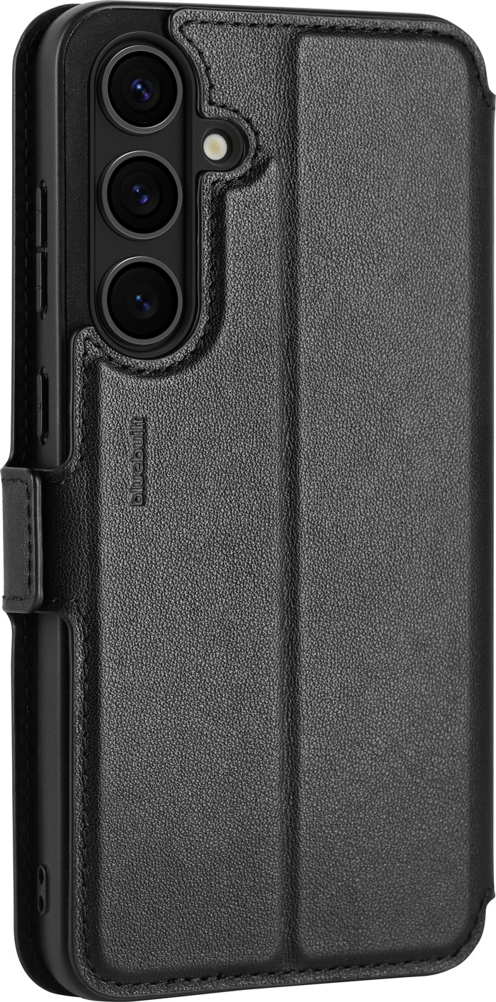 BlueBuilt Book Case Samsung Galaxy S24 FE Leather Black right side