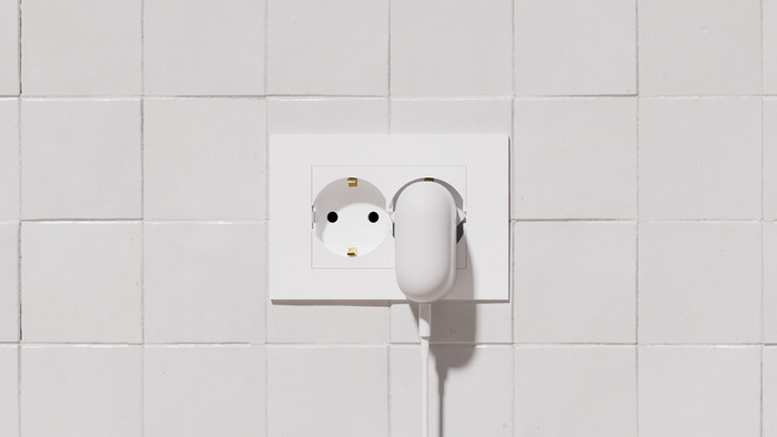 Google Power Charger Charger 45W USB-C White product in use