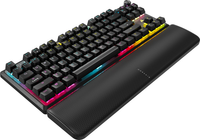 Corsair K70 CORE TKL Wireless Mechanische Gaming Tastatur QWERTZ linke seite
