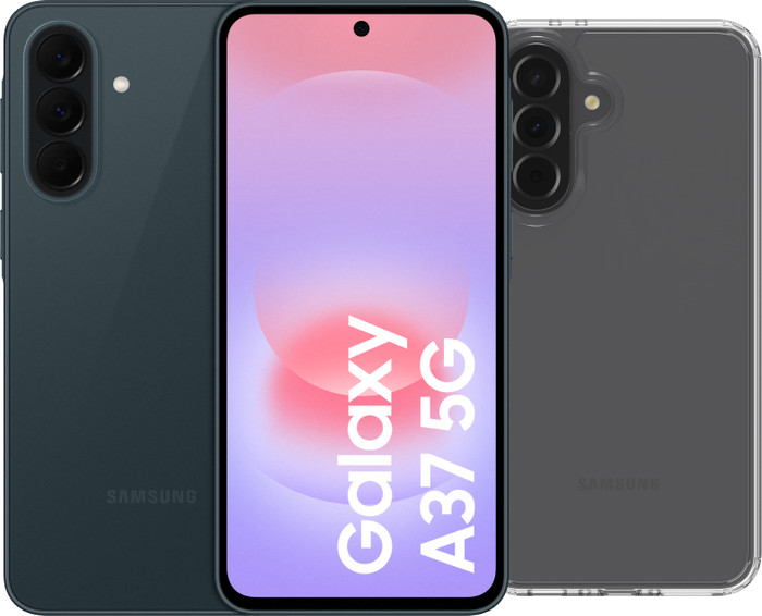 Samsung Galaxy A37 256GB Dunkelgrün 5G + BlueBuilt Backcover Transparent Main Image