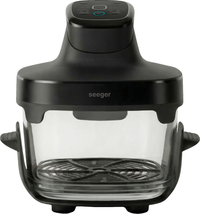 Seeger SGR1050BK Glass Airfryer Black Main Image